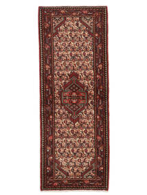 78X208 絨毯 アサダバード オリエンタル 廊下 カーペット ブラック/ダークレッド (ウール, ペルシャ/イラン) Carpetvista