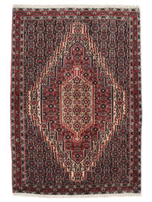 72X106 Alfombra Oriental Senneh Negro/Rojo Oscuro (Lana, Persia/Irán) Carpetvista