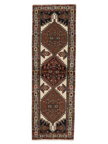  Orientalischer Ardebil Teppich 69X213 Läufer Schwarz/Braun Wolle, Persien/Iran Carpetvista