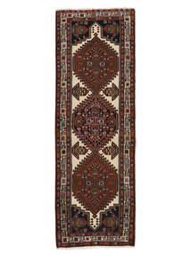  Orientalischer Ardebil Teppich 68X204 Läufer Schwarz/Braun Wolle, Persien/Iran Carpetvista