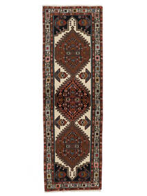 Dywan Orientalny Ardabil 68X208 Chodnikowy Czarny/Ciemnoczerwony (Wełna, Persja/Iran)