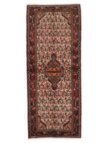  Orientalisk Asadabad 83X203 Hallmatta Svart/Mörkröd Ull, Persien/Iran Carpetvista