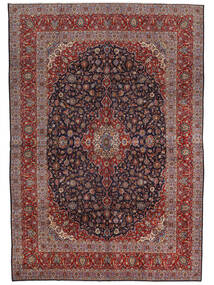346X494 Χαλι Ανατολής Keshan Fine Σκούρο Κόκκινο/Μαύρα Μεγαλα (Μαλλί, Περσικά/Ιρανικά) Carpetvista