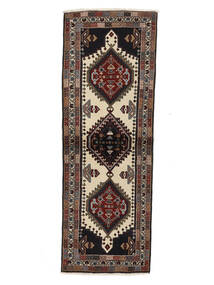 絨毯 オリエンタル アルデビル 73X208 廊下 カーペット ブラック/茶色 (ウール, ペルシャ/イラン)