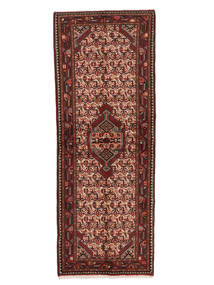 81X210 Alfombra Asadabad Oriental De Pasillo Negro/Rojo Oscuro (Lana, Persia/Irán) Carpetvista