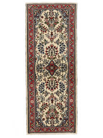 絨毯 オリエンタル マラバン 80X204 廊下 カーペット ブラック/ダークレッド (ウール, ペルシャ/イラン)