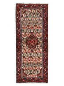  Asadabad Rug 78X190 Persian Wool Black/Dark Red Small Carpetvista