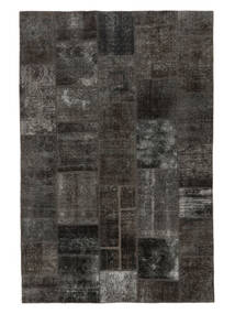 絨毯 パッチワーク 200X302 ブラック (ウール, ペルシャ/イラン)