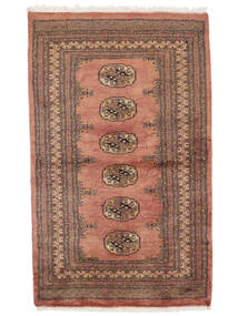 95X153 Pakistan Buchara 3Ply Teppich Orientalischer Braun/Dunkelrot (Wolle, Pakistan) Carpetvista