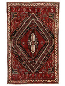 Qashqai Rug 189X298 Black/Dark Red Wool, Persia/Iran Carpetvista