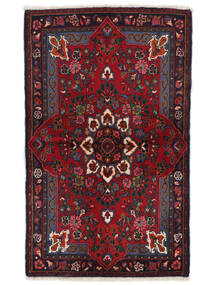 70X113 Dywan Mehraban Orientalny Czarny/Ciemnoczerwony (Wełna, Persja/Iran) Carpetvista