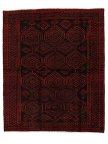 Tapete Lori 200X237 Preto/Vermelho Escuro (Lã, Pérsia/Irão)