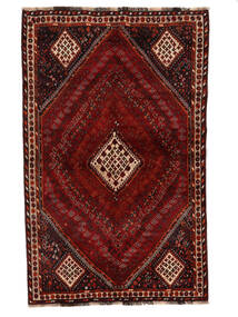  Persischer Ghashghai Teppich 160X256 Schwarz/Dunkelrot (Wolle, Persien/Iran)