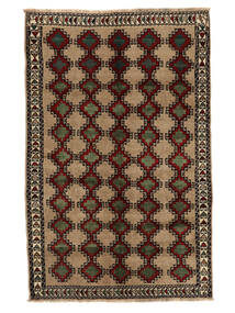 156X243 絨毯 オリエンタル カシュガイ 茶色/ブラック (ウール, ペルシャ/イラン) Carpetvista