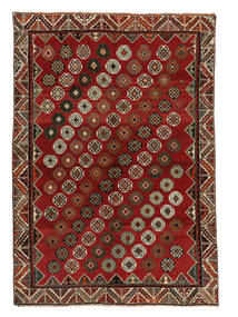 155X224 Alfombra Oriental Gashgai Rojo Oscuro/Negro (Lana, Persia/Irán) Carpetvista
