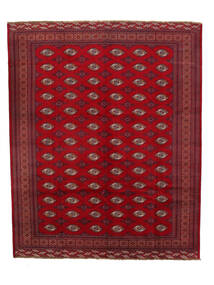 310X381 Turkaman Tæppe Orientalsk Mørkerød/Sort Stort (Uld, Persien/Iran) Carpetvista