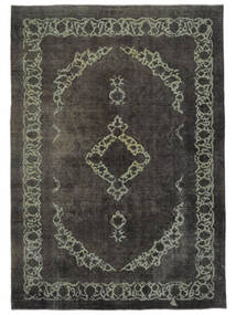 絨毯 ペルシャ カラード ヴィンテージ 245X350 ブラック/グリーン (ウール, ペルシャ/イラン)