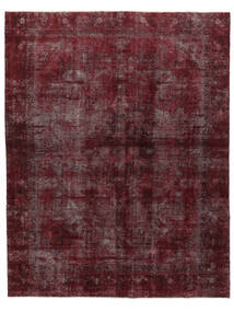 285X365 Colored Vintage Teppe Moderne Svart/Mørk Rød Stort (Ull, Persia/Iran) Carpetvista
