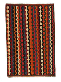 Persischer Kelim Vintage Teppich 167X246 Schwarz/Dunkelrot Carpetvista