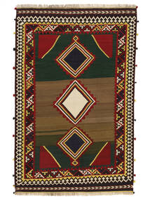 Tappeto Orientale Kilim Vintage 173X260 Nero/Rosso Scuro (Lana, Persia/Iran)