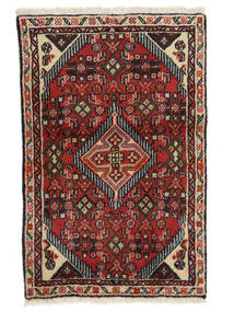  Asadabad Rug 55X83 Persian Wool Black/Dark Red Small Carpetvista