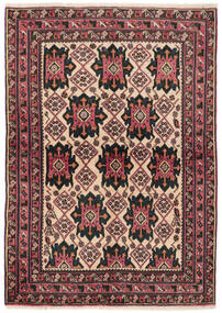 127X176 Tapis Afshar Ca. 1930 D'orient Noir/Rouge Foncé (Laine, Perse/Iran)