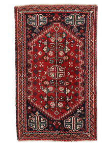  Persischer Shiraz Teppich 62X105 Dunkelrot/Schwarz (Wolle, Persien/Iran)
