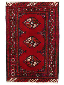 Alfombra Oriental Turkaman 60X88 Rojo Oscuro/Negro (Lana, Persia/Irán)