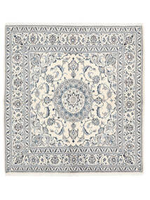 絨毯 ナイン 192X202 正方形 グレー/ダークグレー (ウール, ペルシャ/イラン)