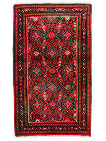  Persialainen Hosseinabad Matot Matto 55X92 Tummanpunainen/Musta (Villa, Persia/Iran)