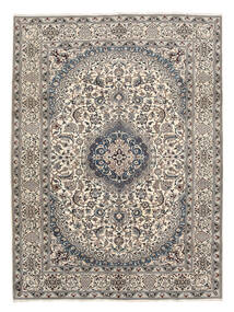 絨毯 ペルシャ ナイン 289X386 茶色/ベージュ 大きな (ウール, ペルシャ/イラン)