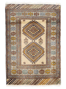 62X90 Turkaman Teppich Orientalischer Braun/Orange (Wolle, Persien/Iran) Carpetvista