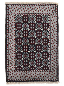 絨毯 バルーチ 64X93 ブラック/ダークグレー (ウール, ペルシャ/イラン)