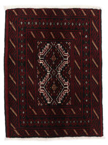  64X84 Medallion Small Baluch Rug Wool, Carpetvista