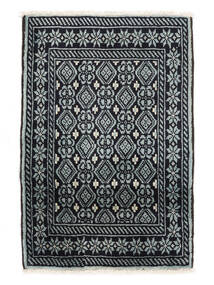 絨毯 バルーチ 63X93 ブラック/ダークグレー (ウール, ペルシャ/イラン)