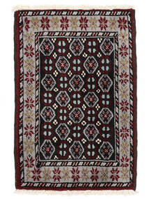 絨毯 バルーチ 61X88 ブラック/茶色 (ウール, ペルシャ/イラン)