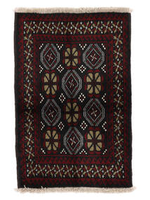  61X90 Baluch Rug Black/Brown Persia/Iran Carpetvista