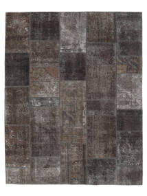 207X256 Patchwork Teppich Moderner Schwarz/Braun (Wolle, Persien/Iran) Carpetvista