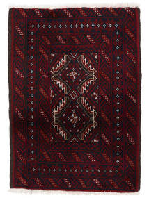  Oriental Baluch Rug 62X85 Black/Dark Red Wool, Persia/Iran Carpetvista