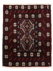  65X83 Baluch Rug Black/Beige Persia/Iran Carpetvista