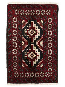  Orientalischer Turkaman Teppich 60X91 Schwarz/Beige Wolle, Persien/Iran Carpetvista