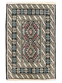  Baluch Rug 60X92 Persian Wool Black/Beige Small Carpetvista
