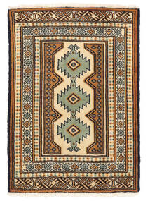  Persischer Turkaman Teppich 58X80 Braun/Schwarz (Wolle, Persien/Iran)