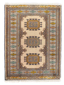  Orientalisk Turkaman Matta 64X86 Brun/Orange Ull, Persien/Iran Carpetvista