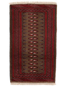 Tapete Turcomano 58X100 Preto/Vermelho Escuro (Lã, Pérsia/Irão)
