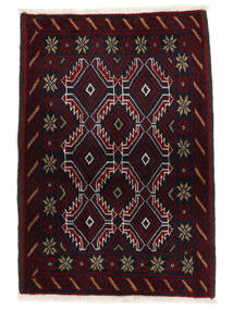 絨毯 バルーチ 68X98 ブラック/茶色 (ウール, ペルシャ/イラン)