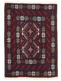  Orientalischer Belutsch Teppich 63X88 Schwarz/Dunkelrot Wolle, Persien/Iran Carpetvista