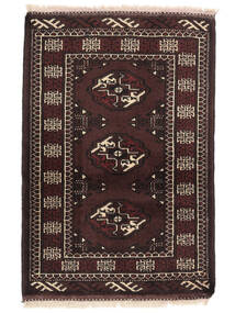  Orientalisk Turkaman Matta 64X96 Svart/Brun Ull, Persien/Iran Carpetvista