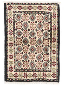 63X89 絨毯 オリエンタル バルーチ ベージュ/ブラック (ウール, ペルシャ/イラン) Carpetvista