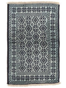 絨毯 バルーチ 62X94 ブラック/グレー (ウール, ペルシャ/イラン)